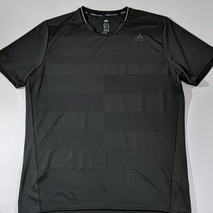 Adidas running shirt size large supernova black